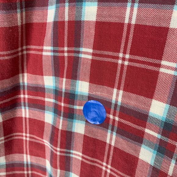 UNTUCKit Shirt 2XL Red Plaid Flannel Long Sleeve Casual Button Up Pockets - Picture 8 of 10